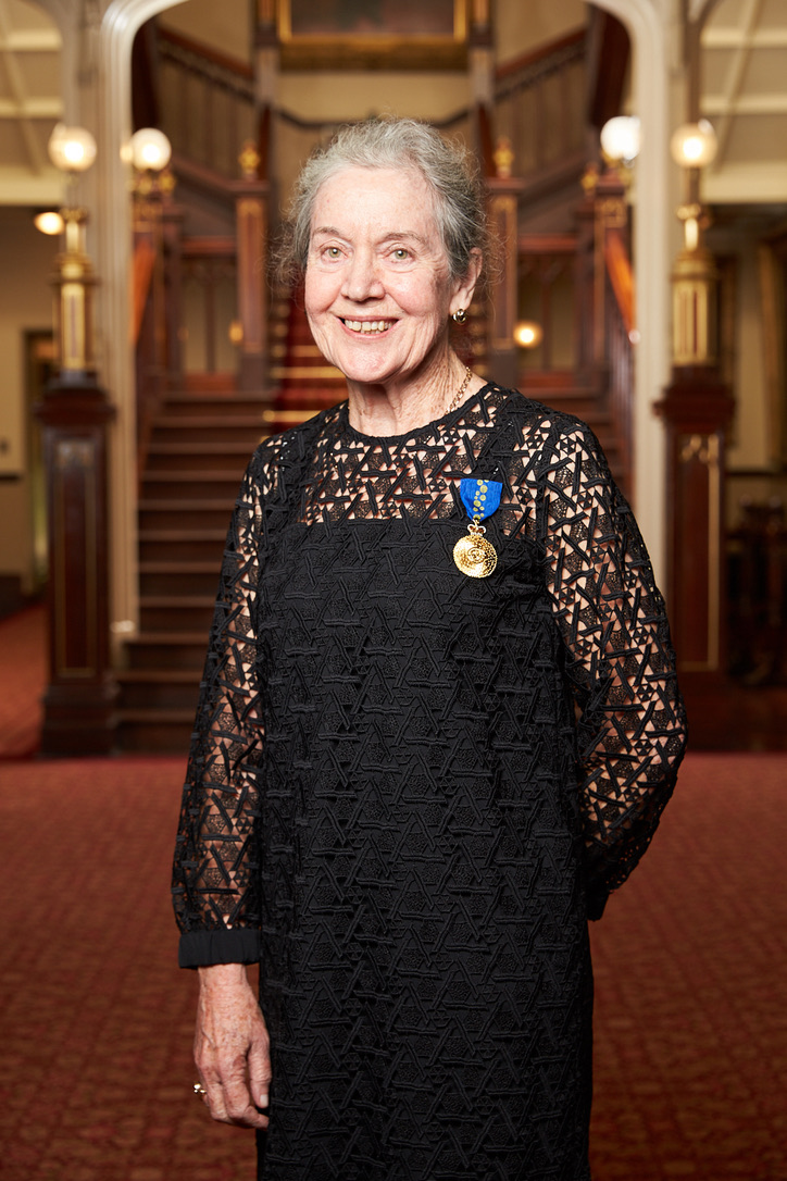 Caroline Bowen at the Order of Australia investiture ceremony, Government House, Sydney on May 4, 2018.